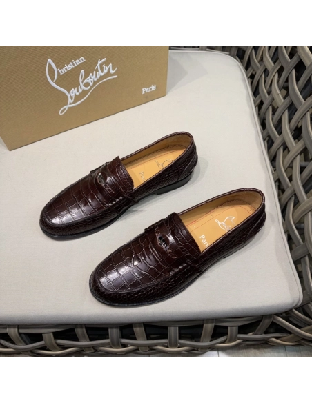Christian Louboutin leather shoes 063,Oxfords,Christian Louboutin Sneakers,Luxury Shoes