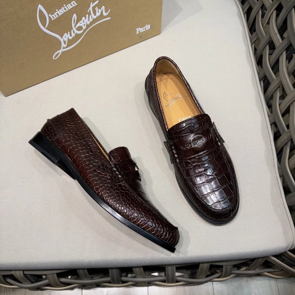 Christian Louboutin leather shoes 063,Oxfords,Christian Louboutin Sneakers,Luxury Shoes
