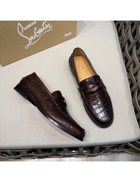 Christian Louboutin leather shoes 063,Oxfords,Christian Louboutin Sneakers,Luxury Shoes