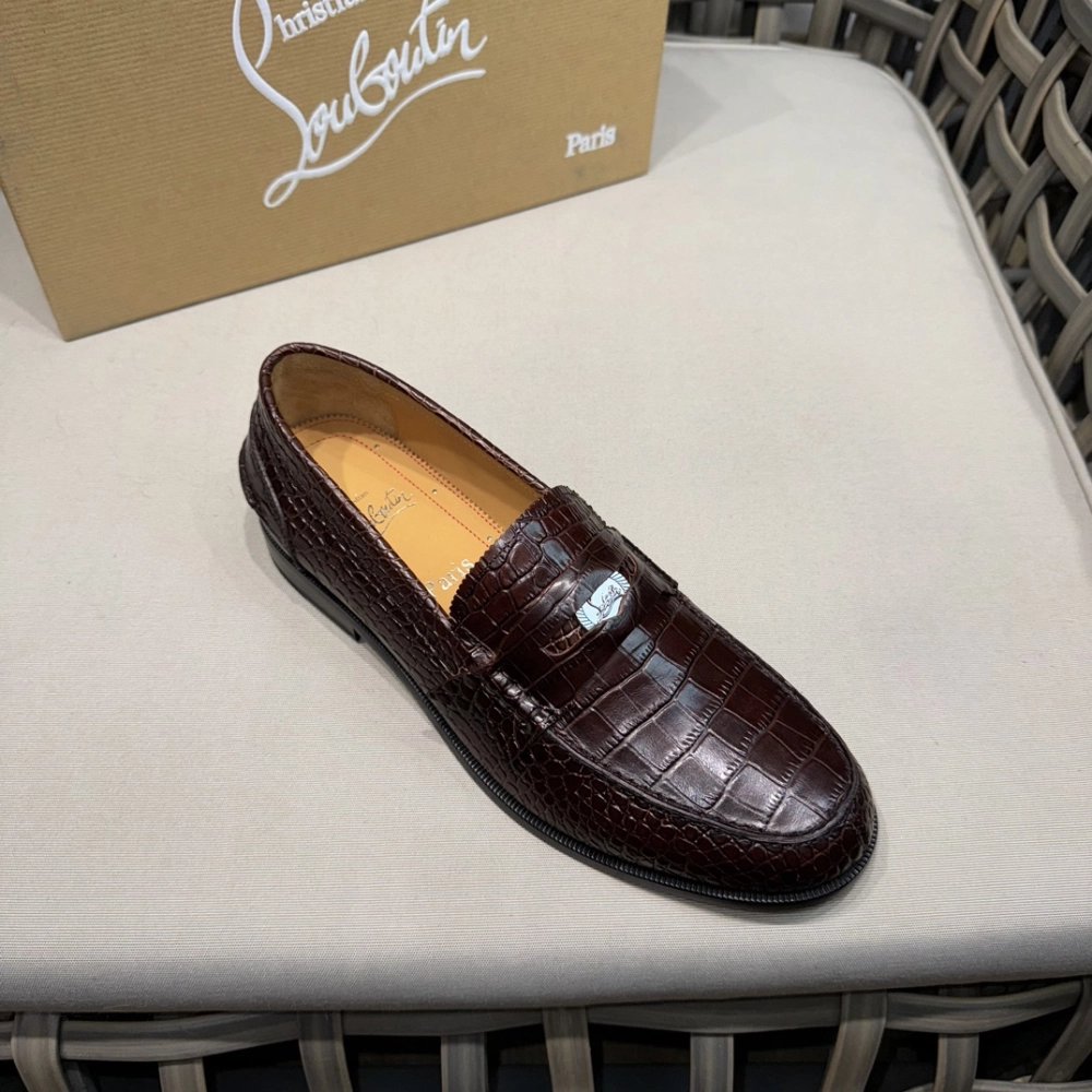 Christian Louboutin leather shoes 063,Oxfords,Christian Louboutin Sneakers,Luxury Shoes