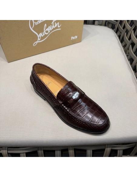 Christian Louboutin leather shoes 063,Oxfords,Christian Louboutin Sneakers,Luxury Shoes