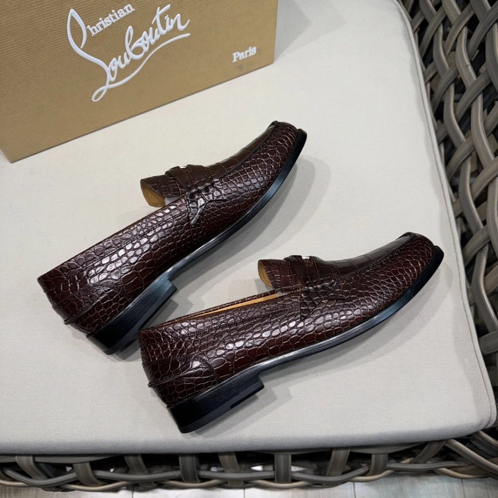 Christian Louboutin leather shoes 063,Oxfords,Christian Louboutin Sneakers,Luxury Shoes