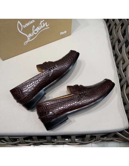 Christian Louboutin leather shoes 063,Oxfords,Christian Louboutin Sneakers,Luxury Shoes