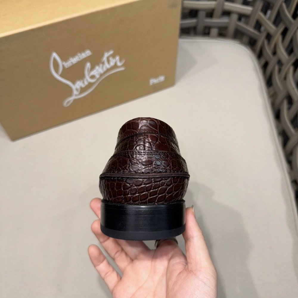 Christian Louboutin leather shoes 063,Oxfords,Christian Louboutin Sneakers,Luxury Shoes