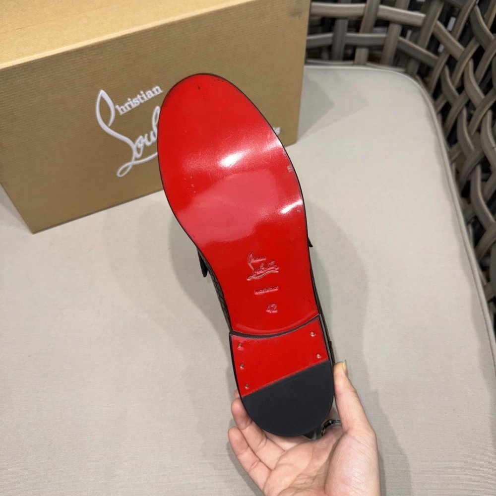 Christian Louboutin leather shoes 063,Oxfords,Christian Louboutin Sneakers,Luxury Shoes