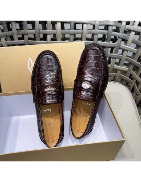 Christian Louboutin leather shoes 063,Oxfords,Christian Louboutin Sneakers,Luxury Shoes
