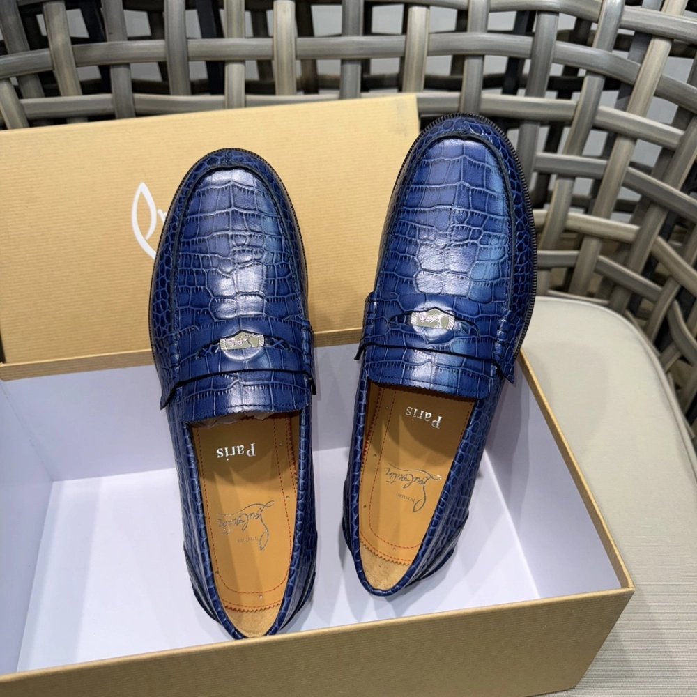 Christian Louboutin leather shoes 064,Oxfords,Christian Louboutin Sneakers,Luxury Shoes
