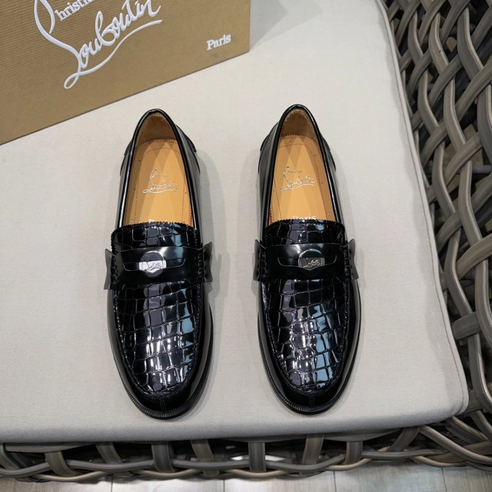 Christian Louboutin leather shoes 065,Oxfords,Christian Louboutin Sneakers,Luxury Shoes