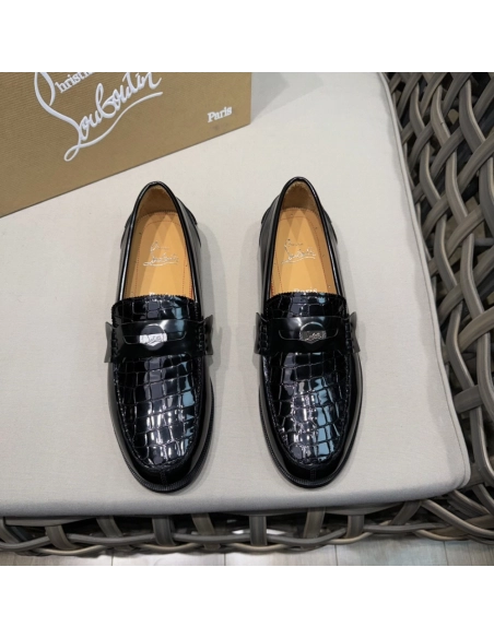 Christian Louboutin leather shoes 065,Oxfords,Christian Louboutin Sneakers,Luxury Shoes