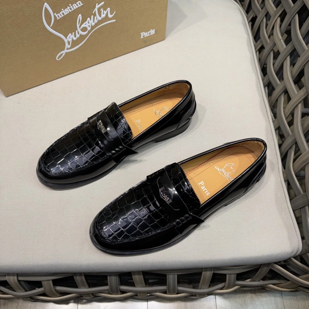Christian Louboutin leather shoes 065,Oxfords,Christian Louboutin Sneakers,Luxury Shoes