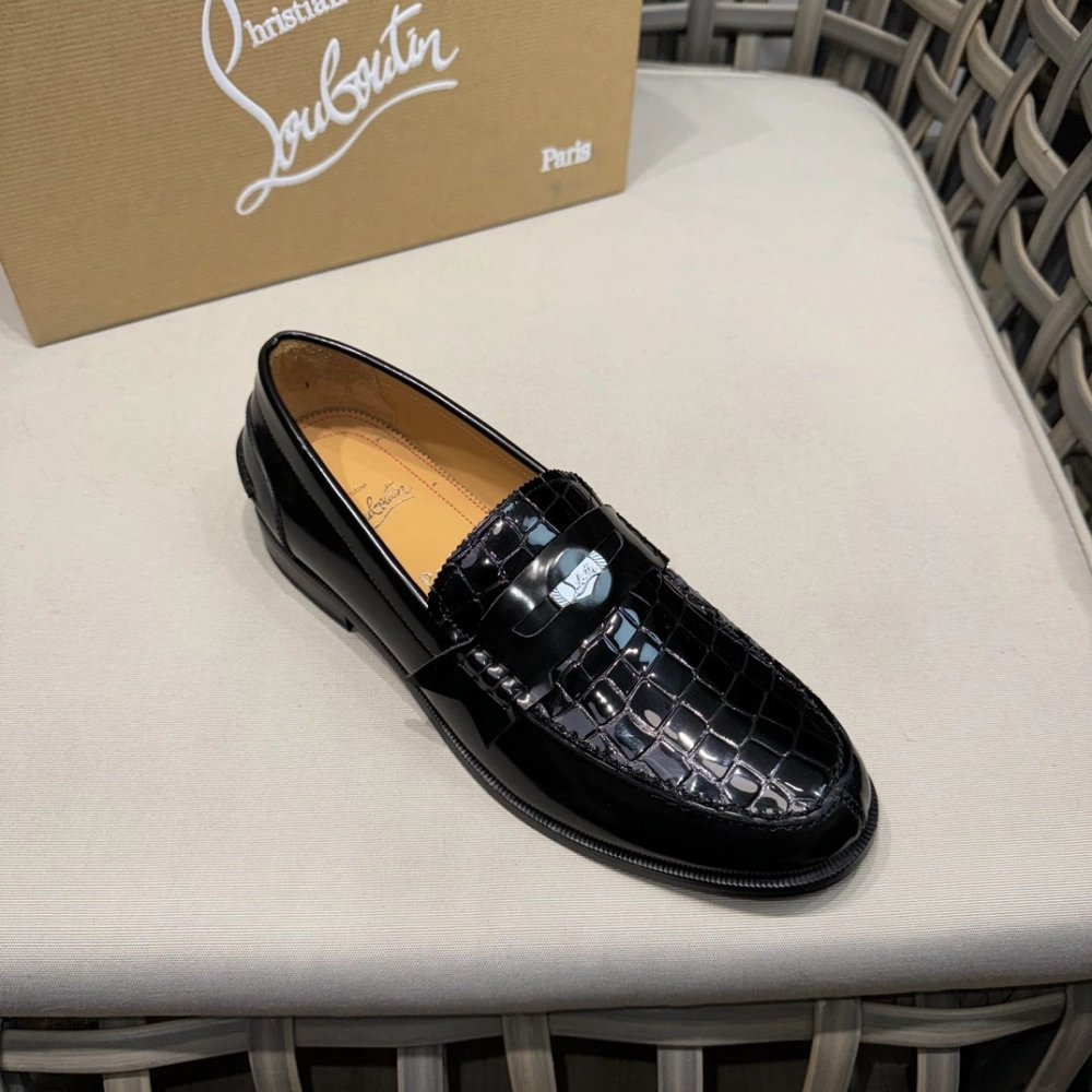 Christian Louboutin leather shoes 065,Oxfords,Christian Louboutin Sneakers,Luxury Shoes
