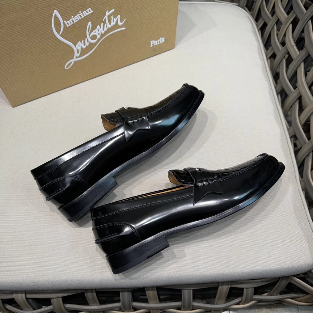 Christian Louboutin leather shoes 065,Oxfords,Christian Louboutin Sneakers,Luxury Shoes