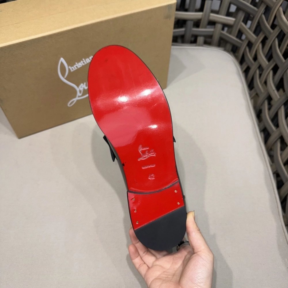 Christian Louboutin leather shoes 065,Oxfords,Christian Louboutin Sneakers,Luxury Shoes