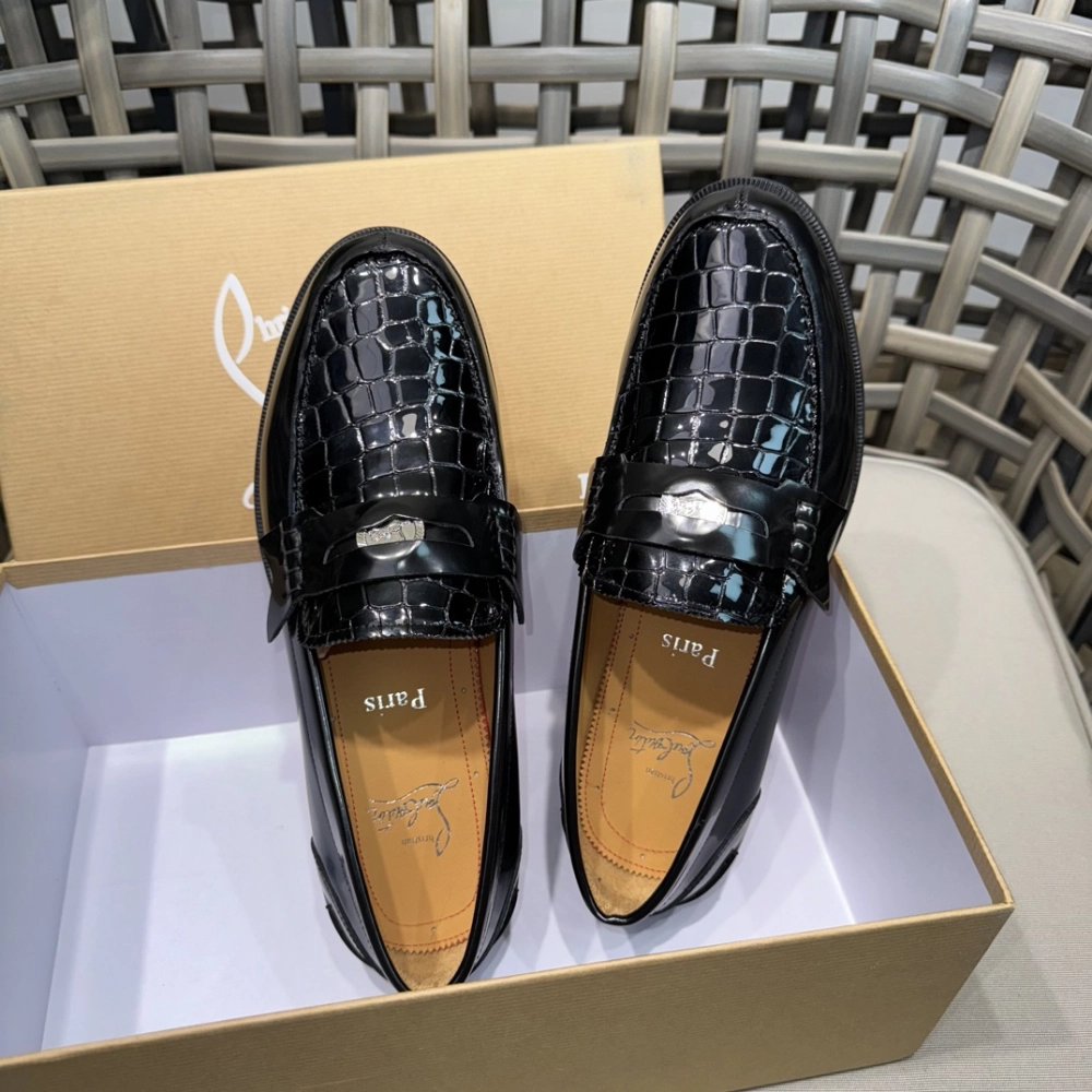 Christian Louboutin leather shoes 065,Oxfords,Christian Louboutin Sneakers,Luxury Shoes