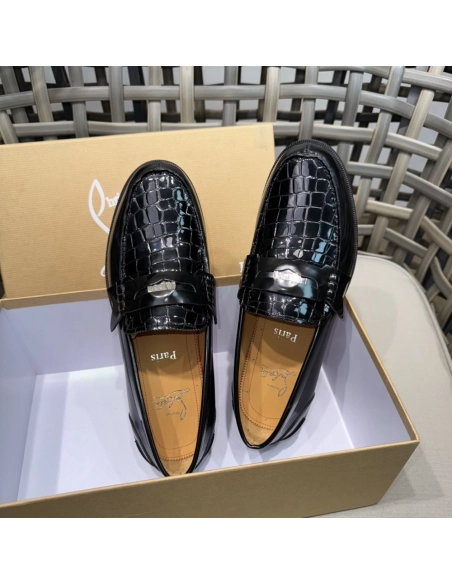 Christian Louboutin leather shoes 065,Oxfords,Christian Louboutin Sneakers,Luxury Shoes