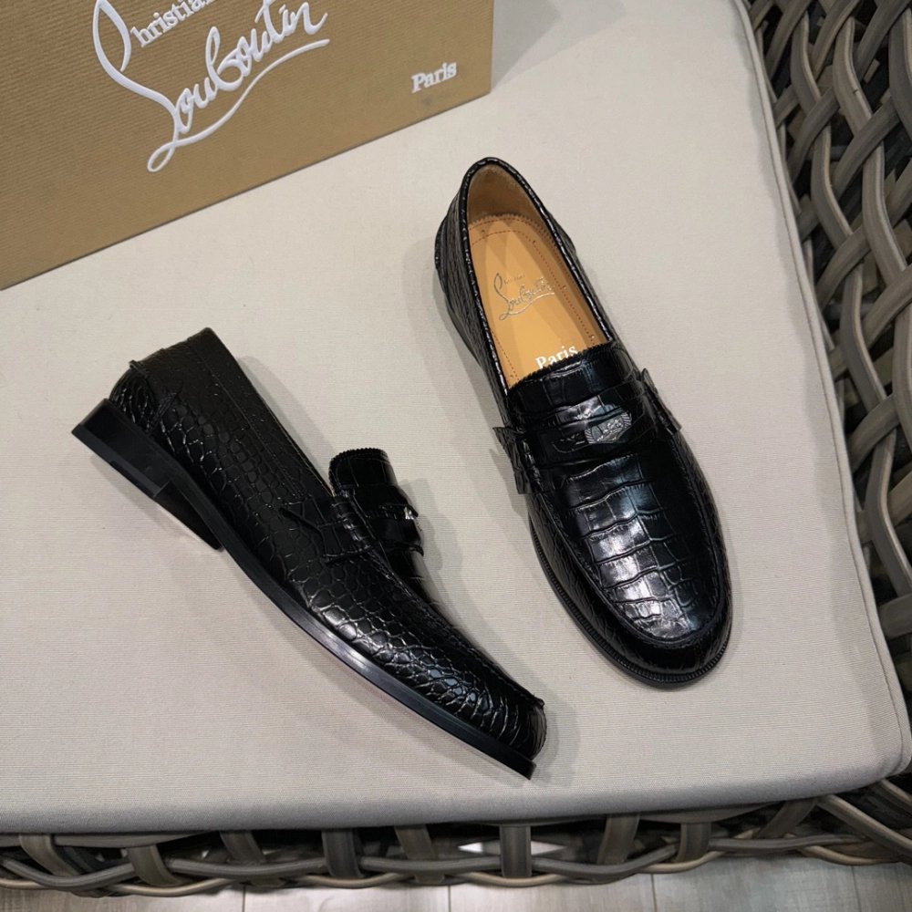 Christian Louboutin leather shoes 066,Oxfords,Christian Louboutin Sneakers,Luxury Shoes