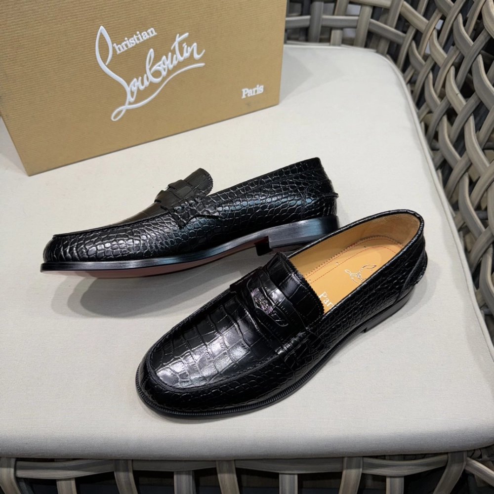 Christian Louboutin leather shoes 066,Oxfords,Christian Louboutin Sneakers,Luxury Shoes