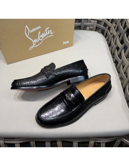 Christian Louboutin leather shoes 066,Oxfords,Christian Louboutin Sneakers,Luxury Shoes