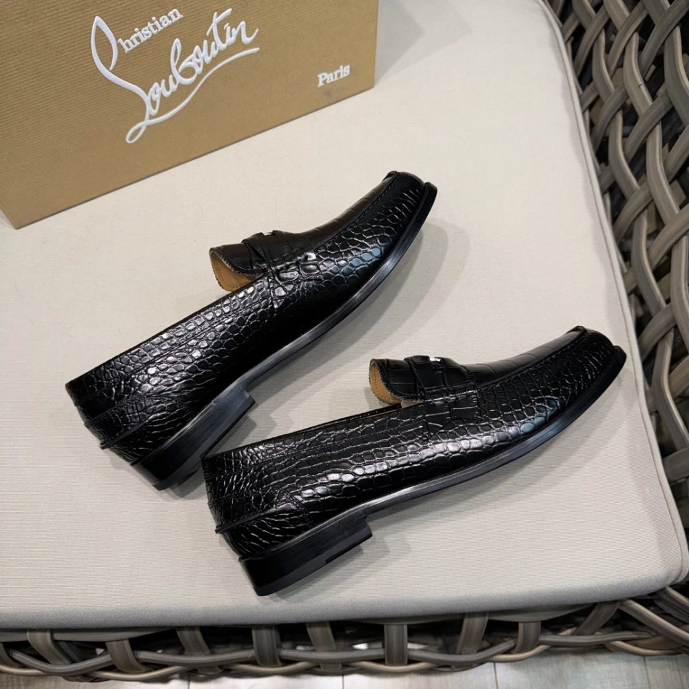 Christian Louboutin leather shoes 066,Oxfords,Christian Louboutin Sneakers,Luxury Shoes