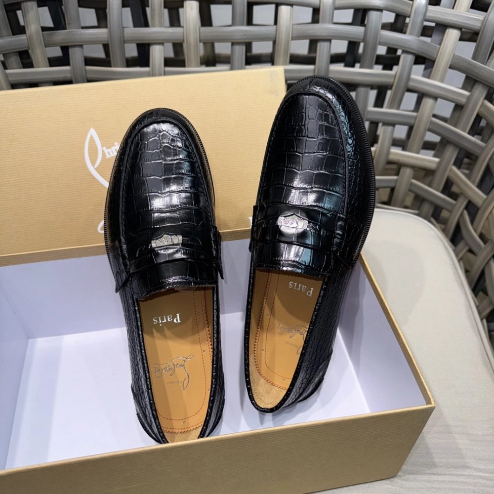 Christian Louboutin leather shoes 066,Oxfords,Christian Louboutin Sneakers,Luxury Shoes