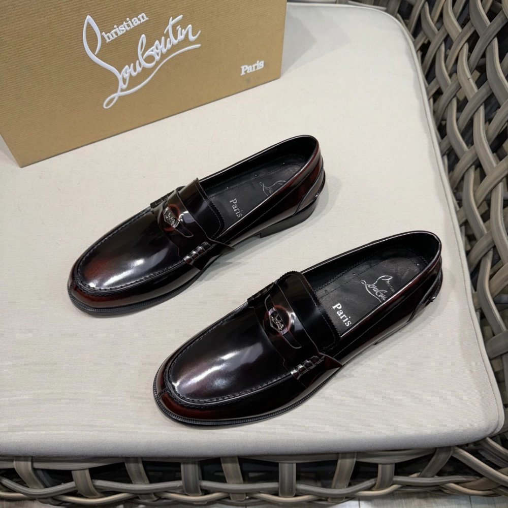 Christian Louboutin leather shoes 068,Oxfords,Christian Louboutin Sneakers,Luxury Shoes