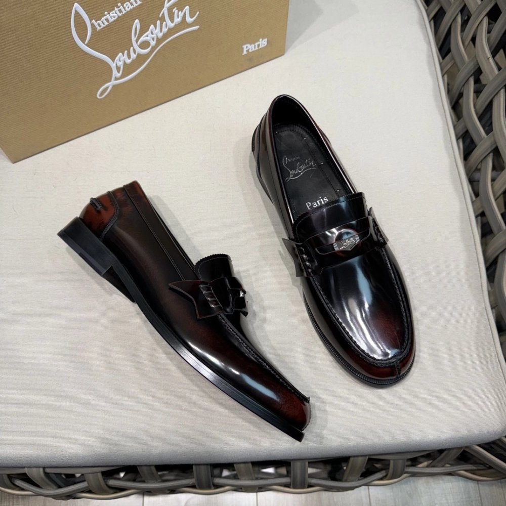 Christian Louboutin leather shoes 068,Oxfords,Christian Louboutin Sneakers,Luxury Shoes
