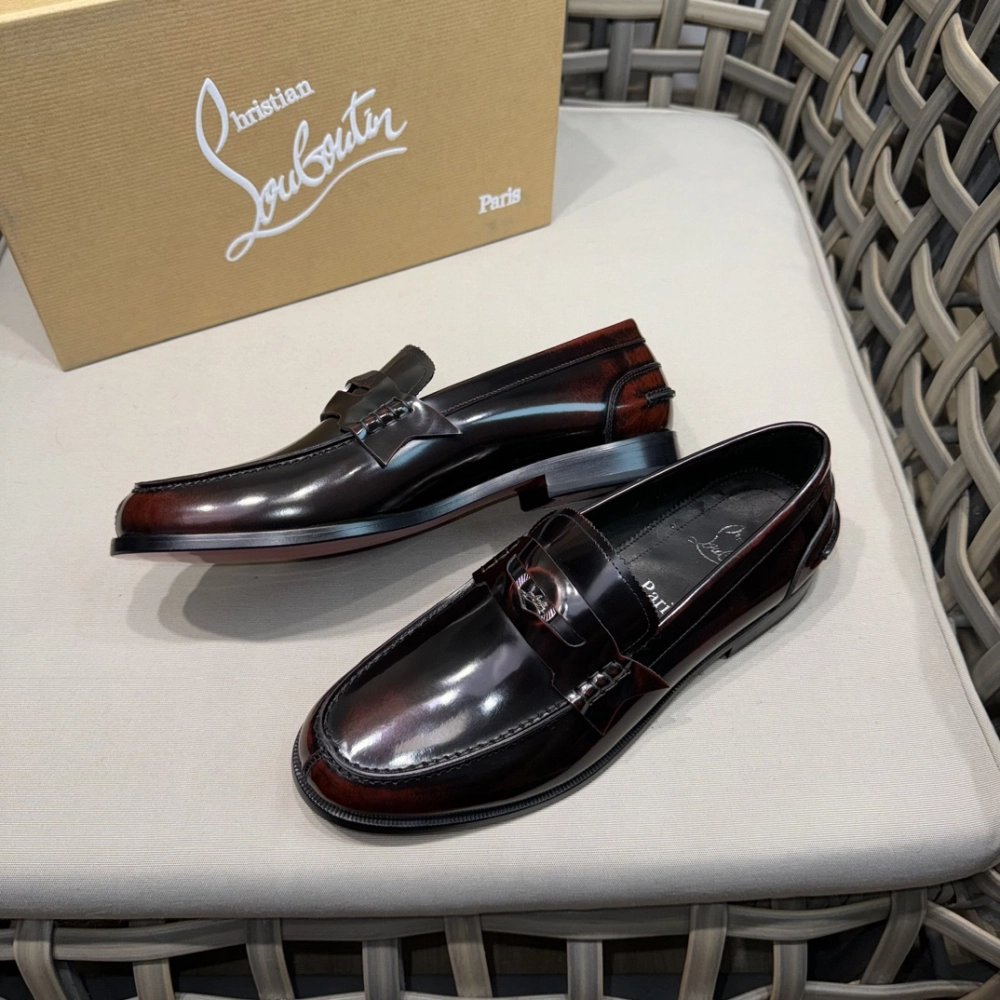Christian Louboutin leather shoes 068,Oxfords,Christian Louboutin Sneakers,Luxury Shoes