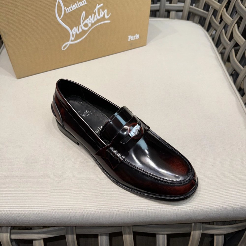 Christian Louboutin leather shoes 068,Oxfords,Christian Louboutin Sneakers,Luxury Shoes