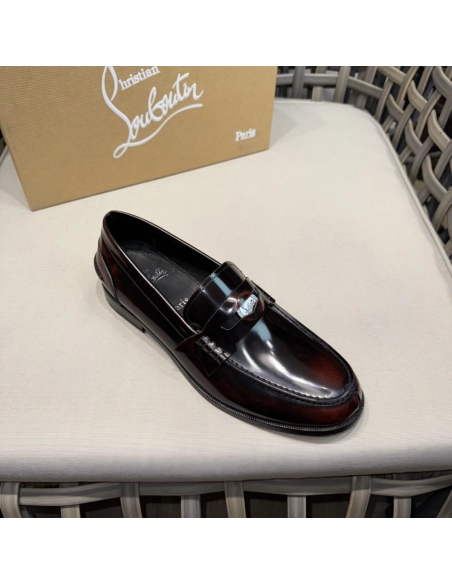 Christian Louboutin leather shoes 068,Oxfords,Christian Louboutin Sneakers,Luxury Shoes