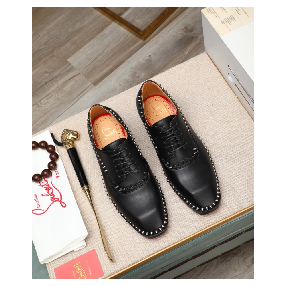 Christian Louboutin leather shoes 075,Oxfords,Christian Louboutin Sneakers,Luxury Shoes