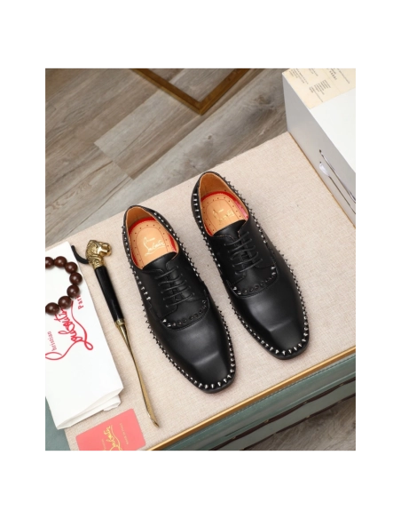 Christian Louboutin leather shoes 075,Oxfords,Christian Louboutin Sneakers,Luxury Shoes