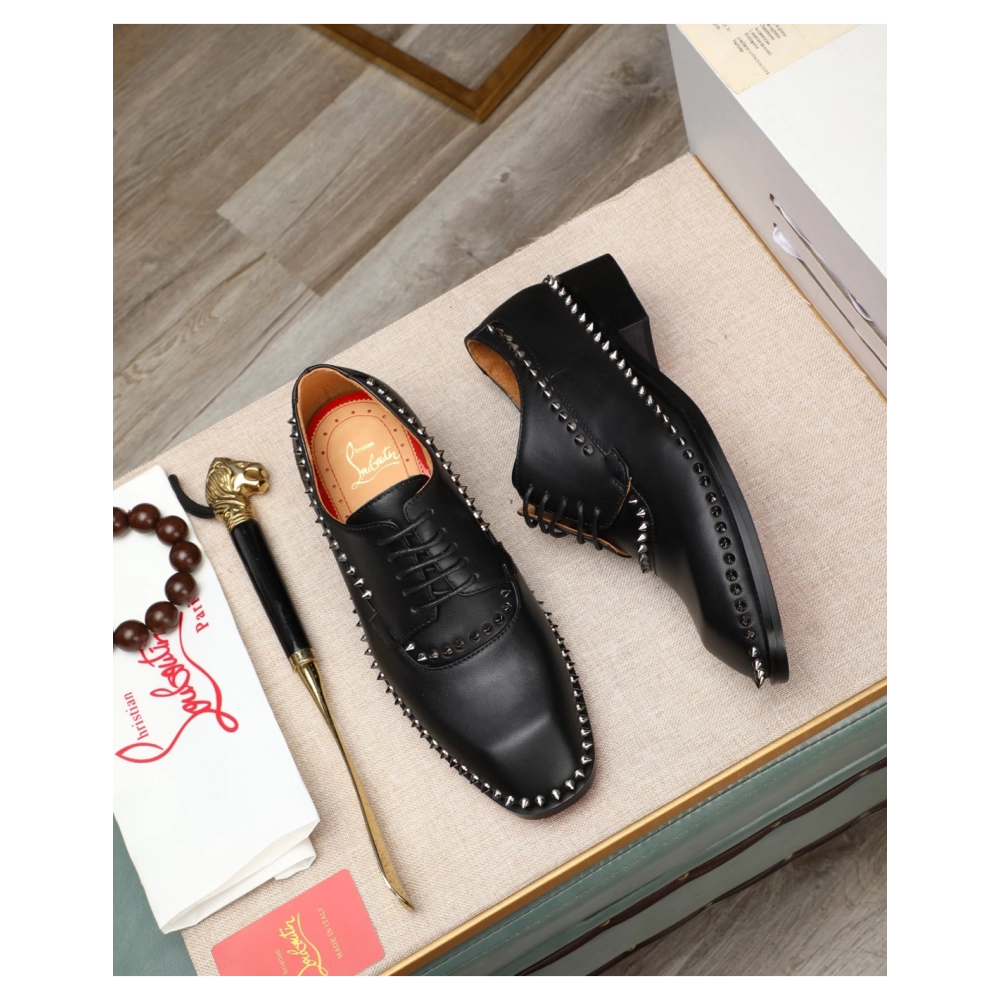 Christian Louboutin leather shoes 075,Oxfords,Christian Louboutin Sneakers,Luxury Shoes