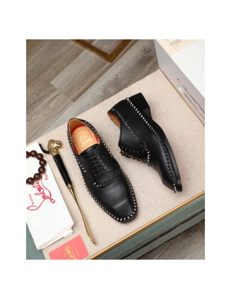 Christian Louboutin leather shoes 075,Oxfords,Christian Louboutin Sneakers,Luxury Shoes