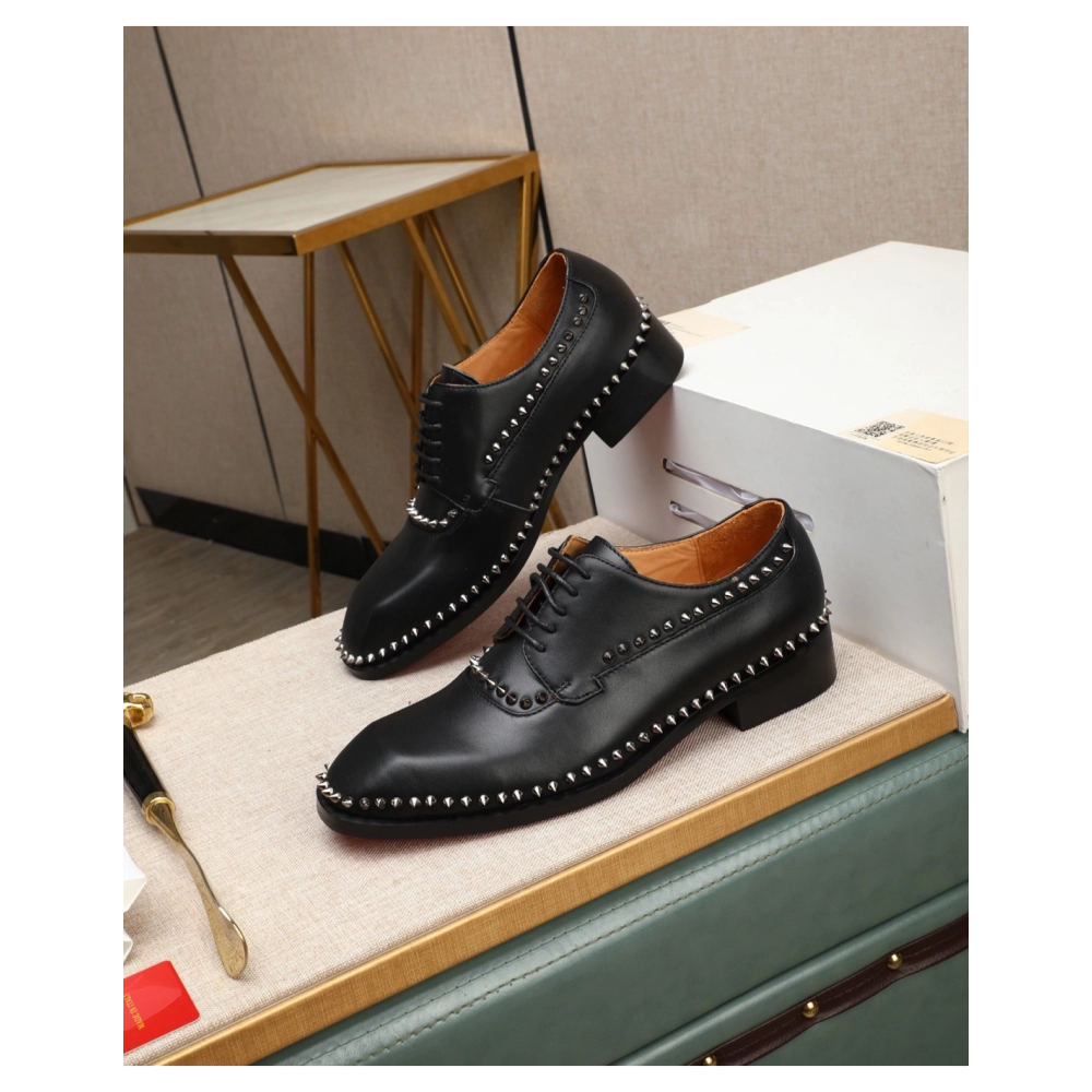 Christian Louboutin leather shoes 075,Oxfords,Christian Louboutin Sneakers,Luxury Shoes
