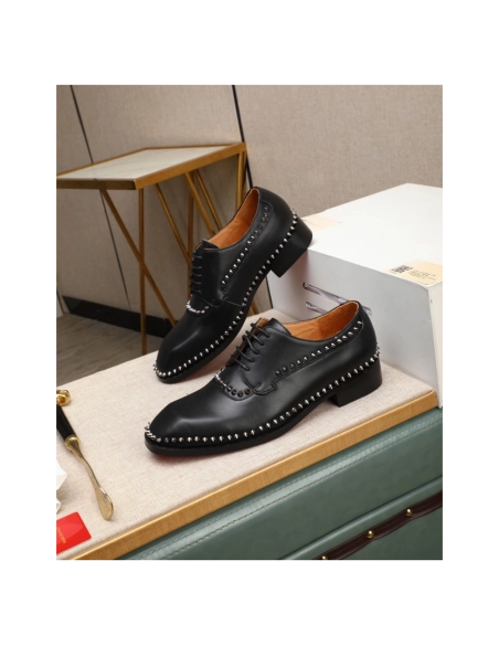 Christian Louboutin leather shoes 075,Oxfords,Christian Louboutin Sneakers,Luxury Shoes