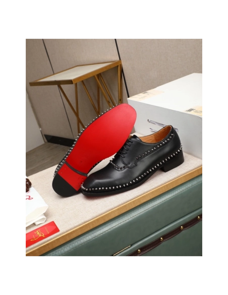 Christian Louboutin leather shoes 075,Oxfords,Christian Louboutin Sneakers,Luxury Shoes