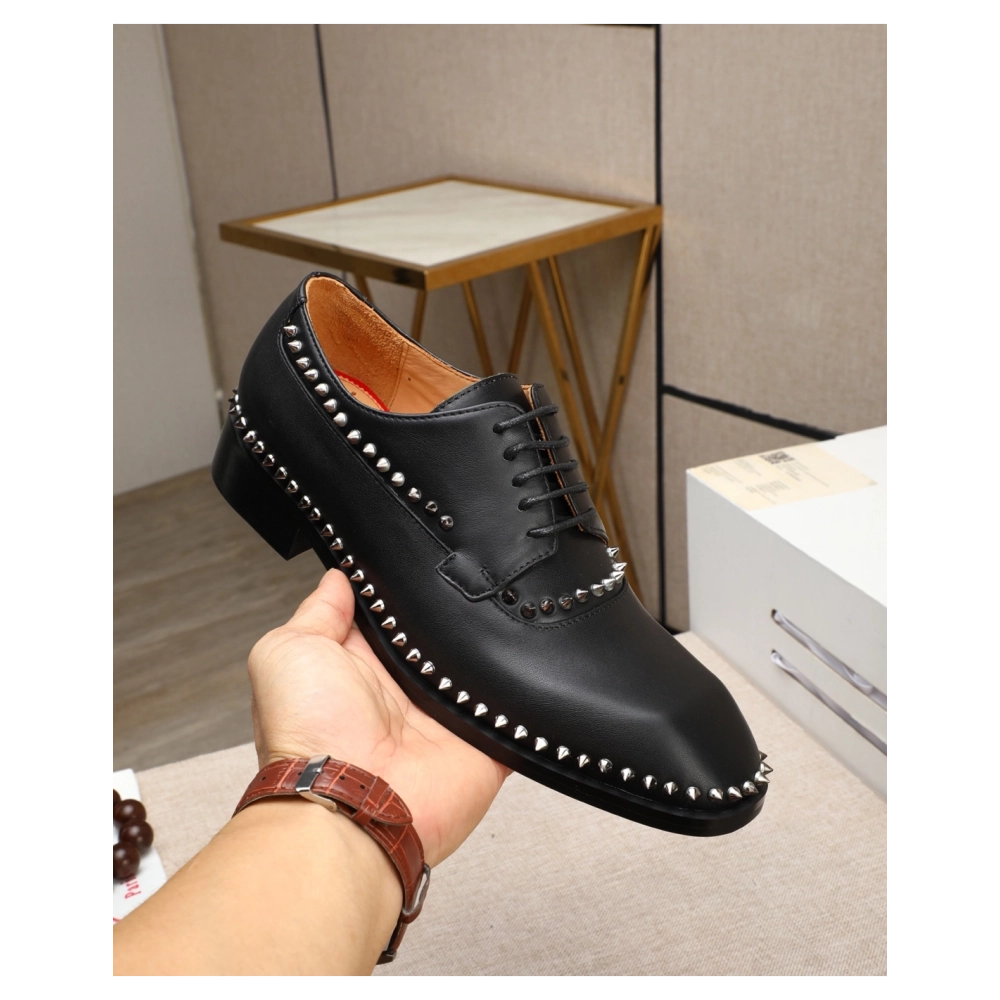 Christian Louboutin leather shoes 075,Oxfords,Christian Louboutin Sneakers,Luxury Shoes