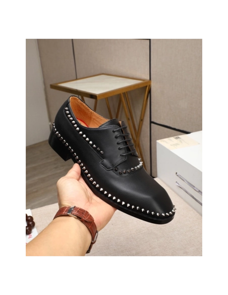 Christian Louboutin leather shoes 075,Oxfords,Christian Louboutin Sneakers,Luxury Shoes