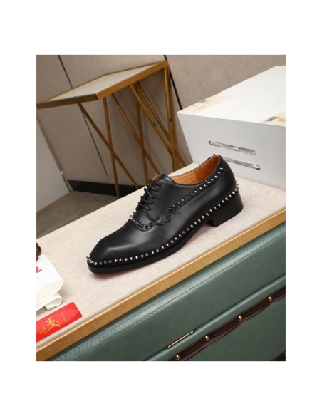 Christian Louboutin leather shoes 075,Oxfords,Christian Louboutin Sneakers,Luxury Shoes