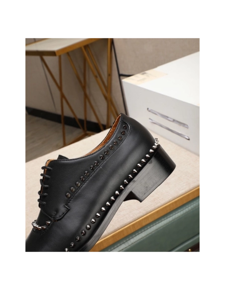 Christian Louboutin leather shoes 075,Oxfords,Christian Louboutin Sneakers,Luxury Shoes