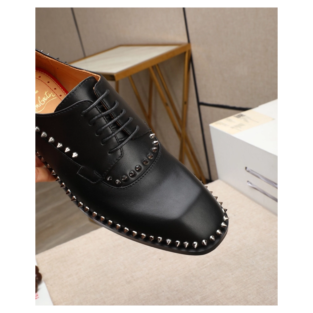 Christian Louboutin leather shoes 075,Oxfords,Christian Louboutin Sneakers,Luxury Shoes