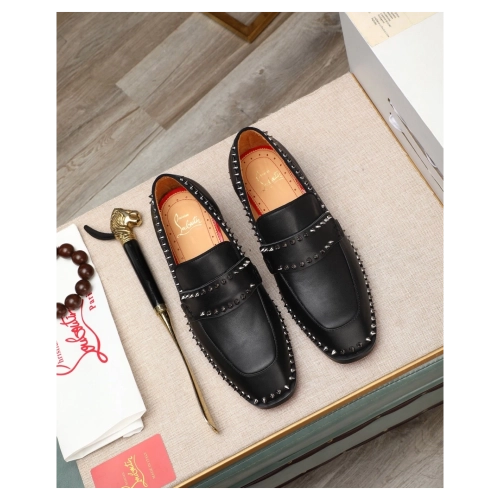 Christian Louboutin leather shoes 076,Oxfords,Christian Louboutin Sneakers,Luxury Shoes
