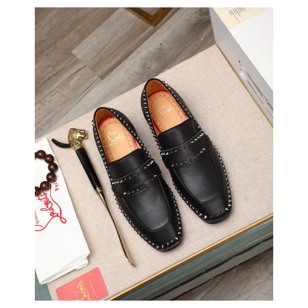 Christian Louboutin leather shoes 076,Oxfords,Christian Louboutin Sneakers,Luxury Shoes