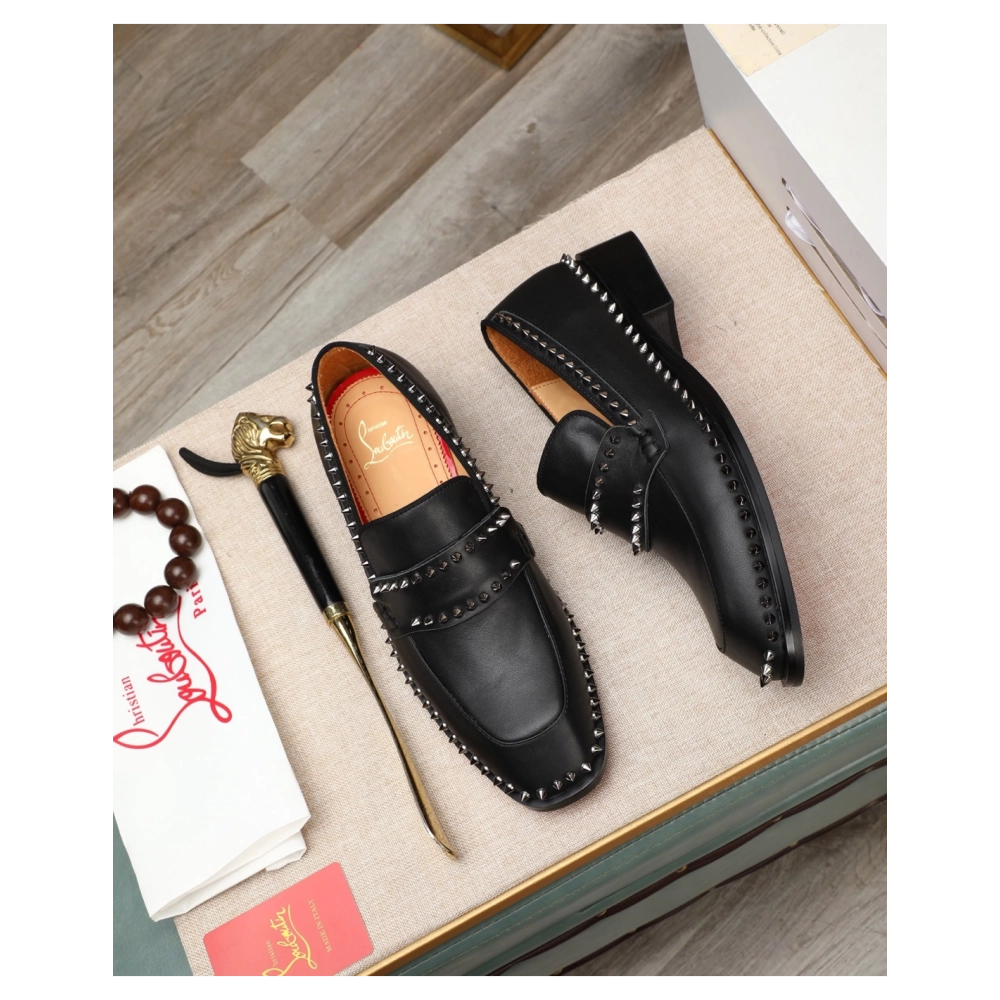 Christian Louboutin leather shoes 076,Oxfords,Christian Louboutin Sneakers,Luxury Shoes
