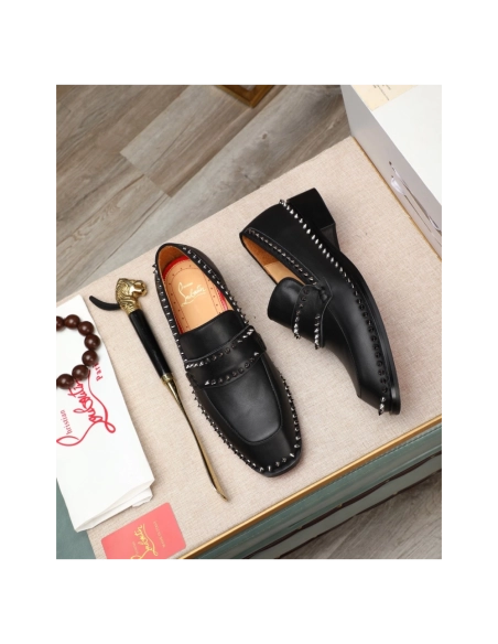 Christian Louboutin leather shoes 076,Oxfords,Christian Louboutin Sneakers,Luxury Shoes