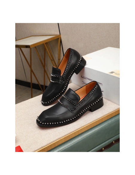 Christian Louboutin leather shoes 076,Oxfords,Christian Louboutin Sneakers,Luxury Shoes