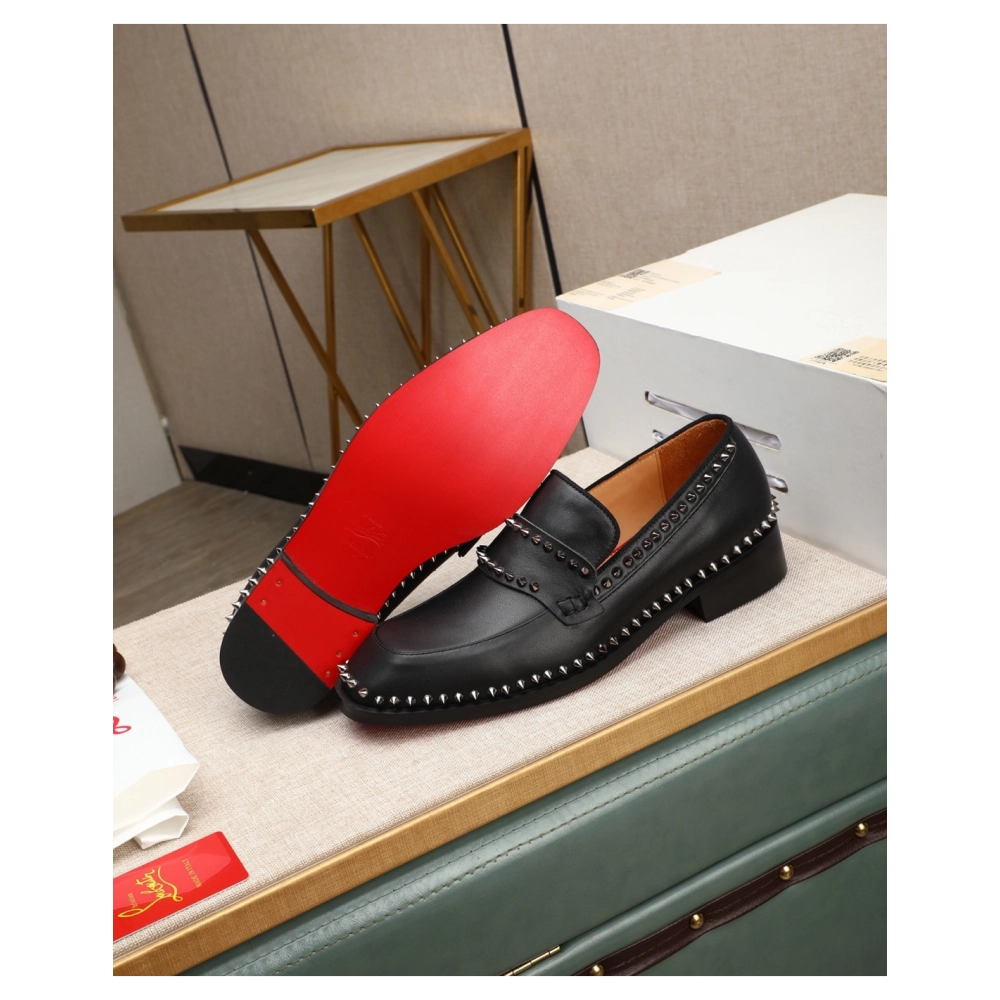 Christian Louboutin leather shoes 076,Oxfords,Christian Louboutin Sneakers,Luxury Shoes