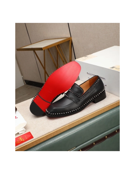 Christian Louboutin leather shoes 076,Oxfords,Christian Louboutin Sneakers,Luxury Shoes