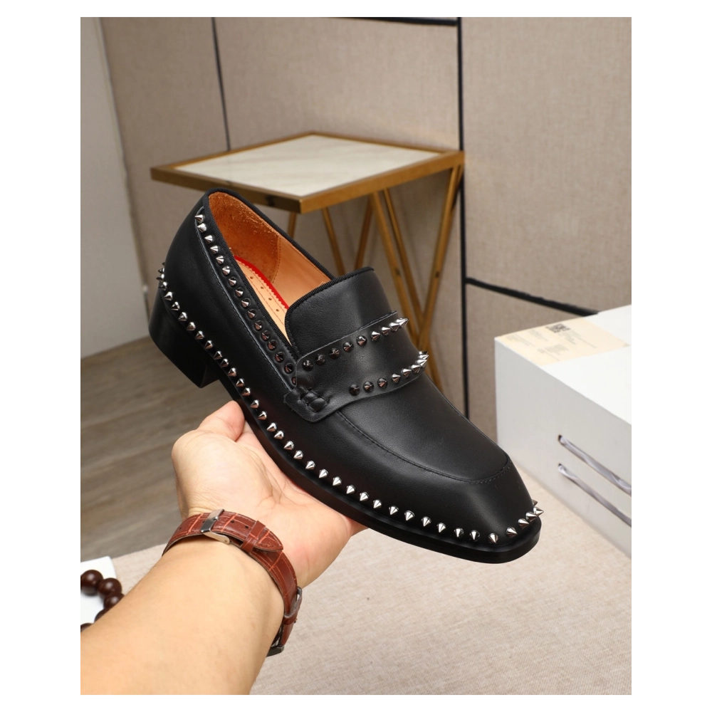 Christian Louboutin leather shoes 076,Oxfords,Christian Louboutin Sneakers,Luxury Shoes