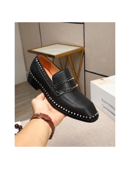 Christian Louboutin leather shoes 076,Oxfords,Christian Louboutin Sneakers,Luxury Shoes